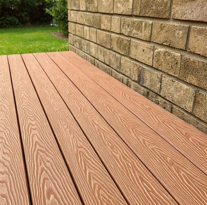 Teak Brown Woodgrain Board 3.6m