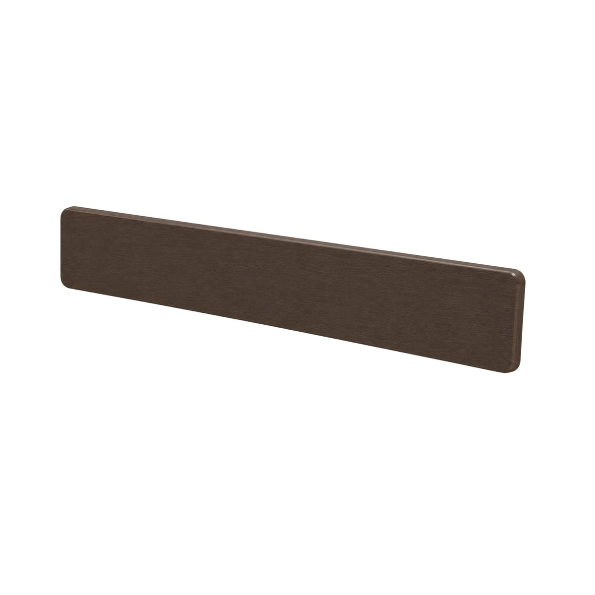Chocolate composite decking end cap