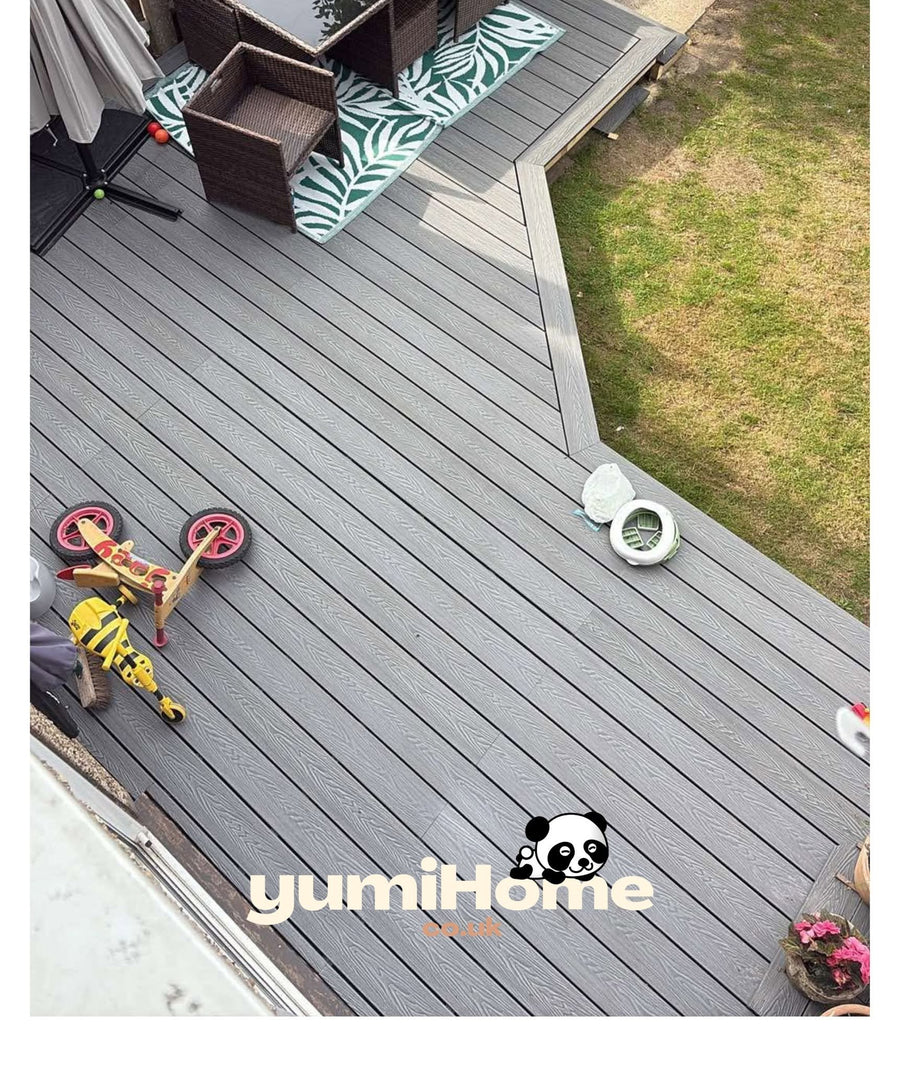 Sinead's silver grey deck