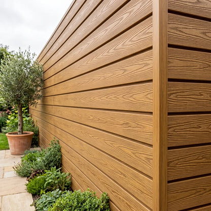 Teak Composite Woodgrain Cladding