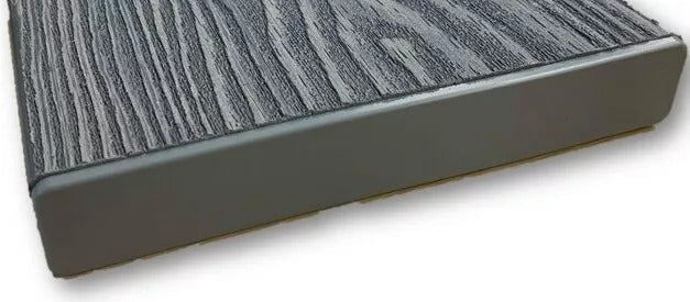 Grey Composite Decking End Cap for 4.8m Boards