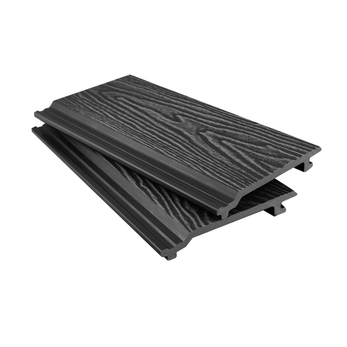 Black Composite Woodgrain Cladding