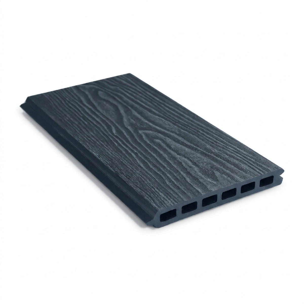 Grey composite woodgrain fencing slat, 1.8m x 150mm x 20mm